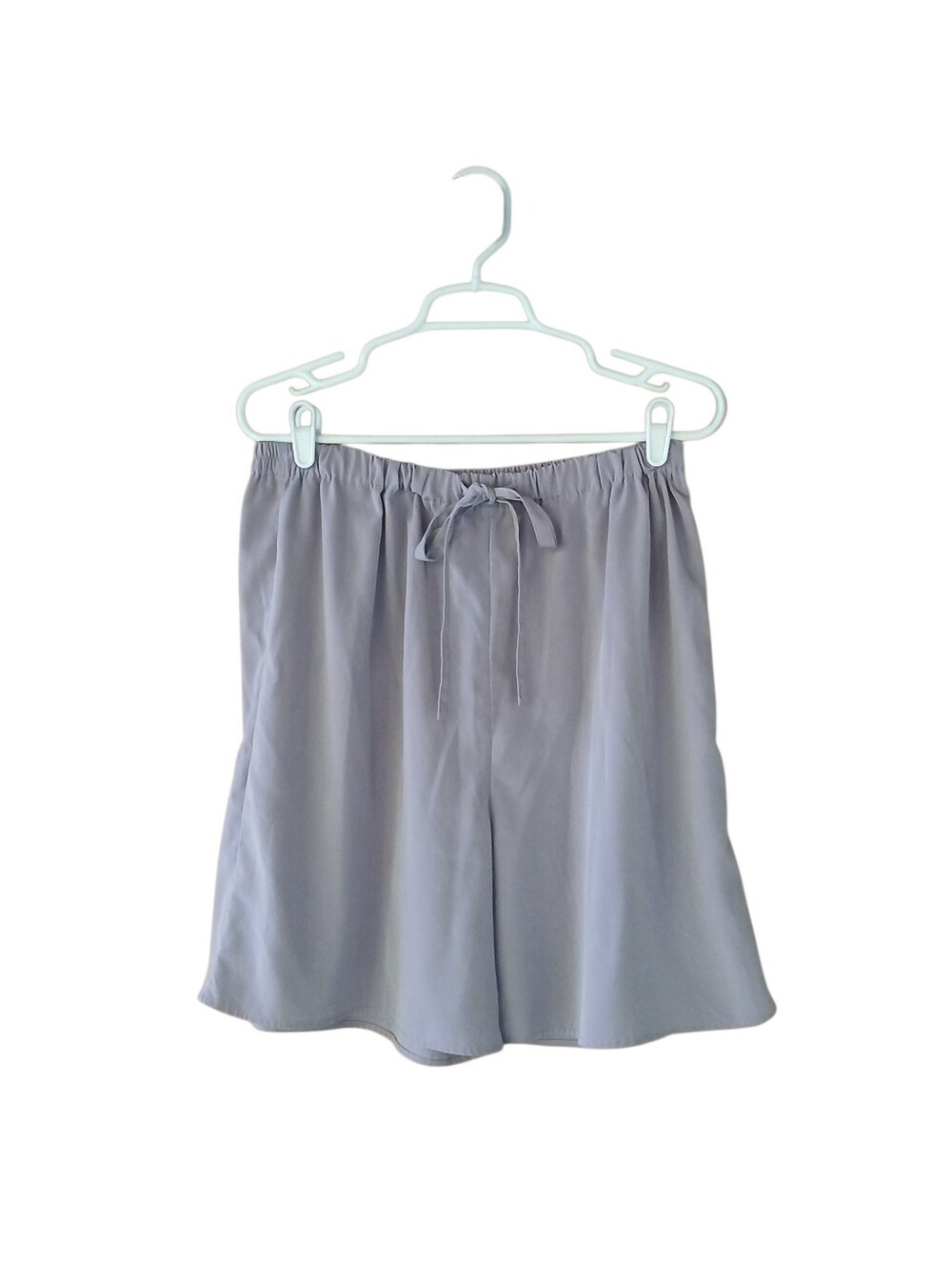 Cacique Gray Satin Pajama/Lounge Shorts Large